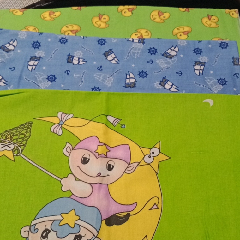 Baby 🍼 Cover 😉😊 Playful Cartoon Print Cotton Fabric
